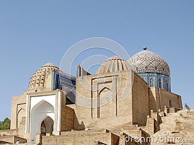 Samarkand Shakhi-Zindah the Mausoleums September 2007 Stock Photo