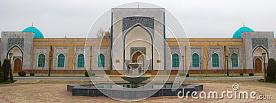 Samarkand, Uzbekistan - March 21, 2016: Memorial Complex of Imam Editorial Stock Photo