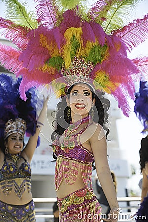 Samba dancer Editorial Stock Photo