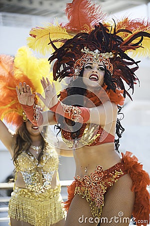 Samba dancer Editorial Stock Photo