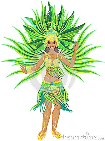 Samba dancer Stock Photo