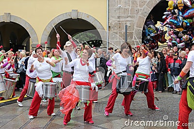 Samba dancers in Coburg Editorial Stock Photo