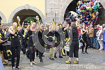 Samba dancers in Coburg Editorial Stock Photo