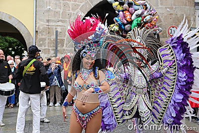 Samba dancers in Coburg Editorial Stock Photo