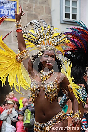 Samba dancers in Coburg Editorial Stock Photo