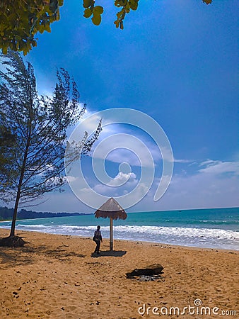 Sambas Beach, West Kalimantan Indonesia Editorial Stock Photo