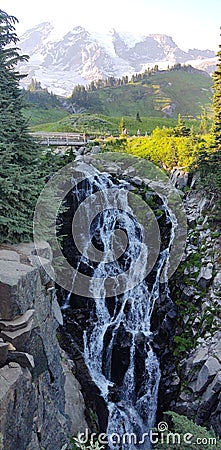 Same picture of waterfall different angle Stock Photo