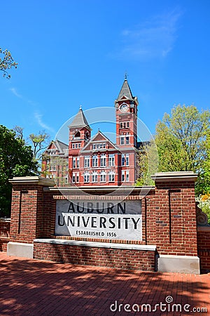 Samford Hall at Auburn University Editorial Stock Photo