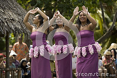 Samoan Dancer 1553 Editorial Stock Photo