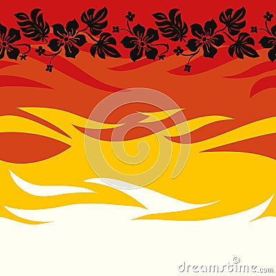 Samoan Seamless Background Vector Illustration