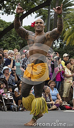 Samoan warrior Editorial Stock Photo