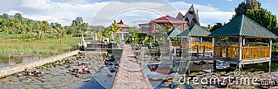 Samosir island in Lake Toba, Sumatra Indonesia Stock Photo