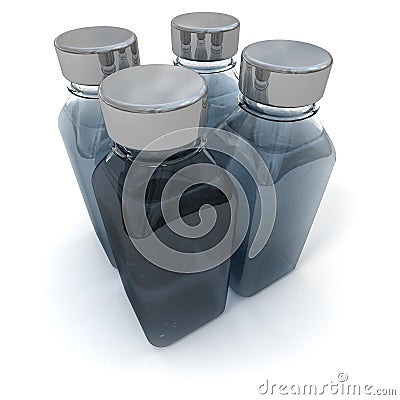 Sample bottles Stock Photo