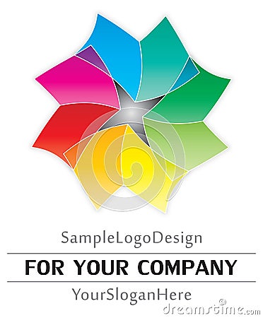 Sample logo design Vector Illustration