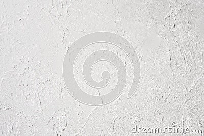 Sample of relief decorative plaster on the wall, interior, without paint, not finished, loft and hi-tech style Stock Photo