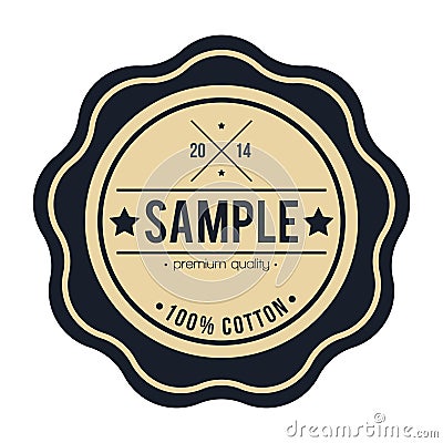 sample vintage label. Vector illustration decorative design Vector Illustration