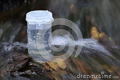 Coliform sampling collection Stock Photo