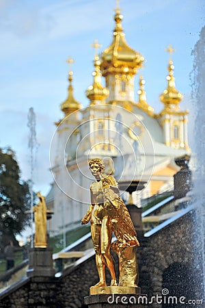 Samson Fountain, Russia Stock Photo