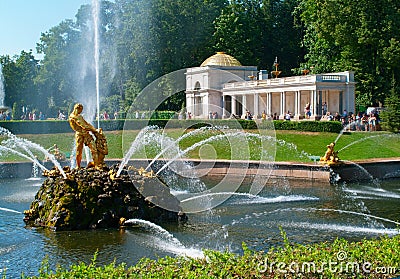 Samson and the Lion Stock Photo