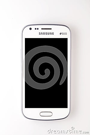 Samsung Galaxy S Duos. Editorial Stock Photo
