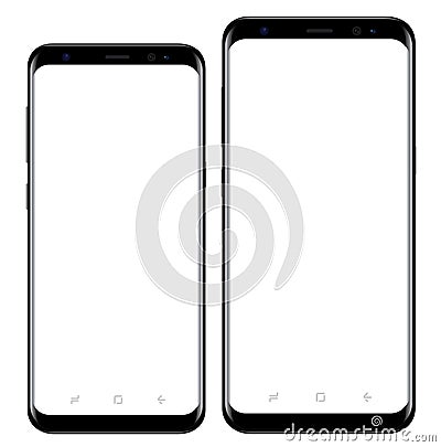 Samsung Galaxy S8 s8+ Vector Illustration