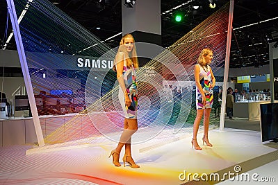 Samsung stand in the Photokina Exhibition Editorial Stock Photo