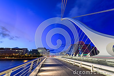 Samuel Beckett Bridge Dublin Ireland Editorial Stock Photo