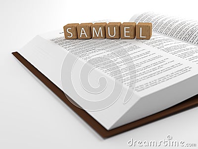 Samuel and the Bible Stock Photo