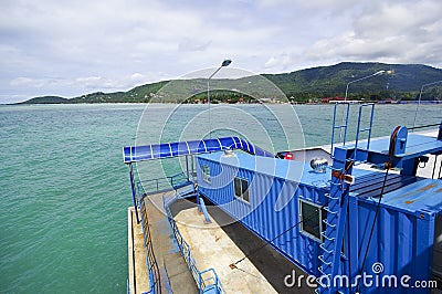 Samui boat port Stock Photo