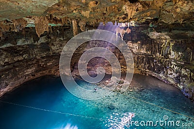 Samula cenote near Valladolid, Yucatan, Mexico Stock Photo