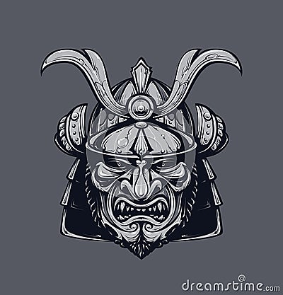 Samurai mask Vector Illustration