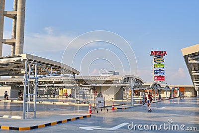 The new area opening for skateboard at IKEA, Mega Bangna shopping mall. Editorial Stock Photo