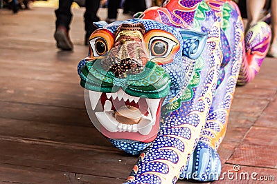 Traditional alebrijes handcrafts from indigenous artisans of Oaxaca mexico Editorial Stock Photo