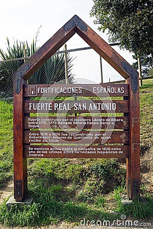 San Antonio fort at Ancud, Chiloe Island, Chile Editorial Stock Photo