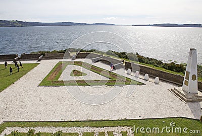 San Antonio fort at Ancud, Chiloe Island, Chile Editorial Stock Photo