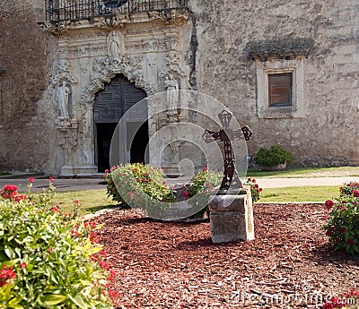 San Antonio Mission San Juan in Texas Stock Photo