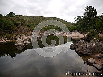 San Antonio river in Cuesta Blanca Stock Photo