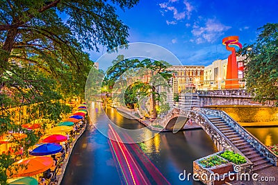 San Antonio River Walk Stock Photo