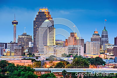 San Antonio Skyline Stock Photo