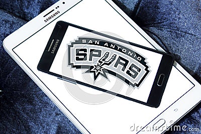 San Antonio Spurs american basketball team logo Editorial Stock Photo