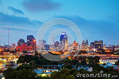 San Antonio, TX cityscape Stock Photo