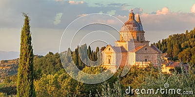 San Biagio church basked in the evening sun Stock Photo