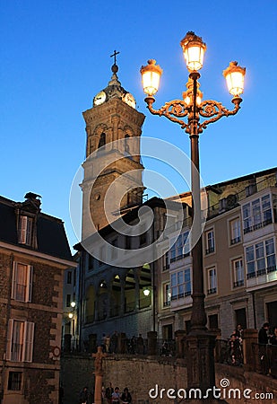 San Bizente eliza, Vitoria-Gasteiz Basque Country Editorial Stock Photo