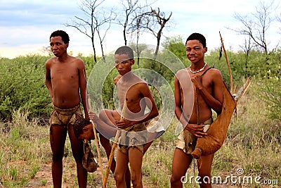 San Bushmen tribe Editorial Stock Photo