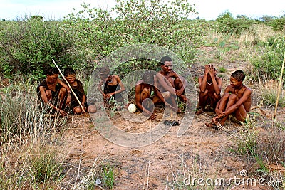 San Bushmen tribe Editorial Stock Photo