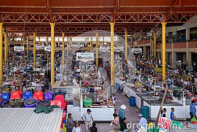 San Camillo Market in Arequipa Editorial Stock Photo