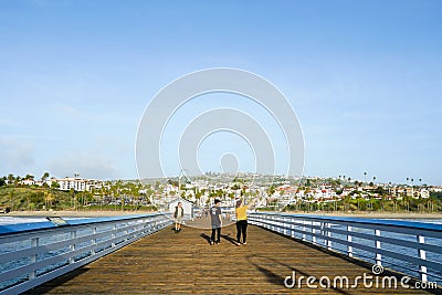 San Clemente Pier, California, USA Editorial Stock Photo