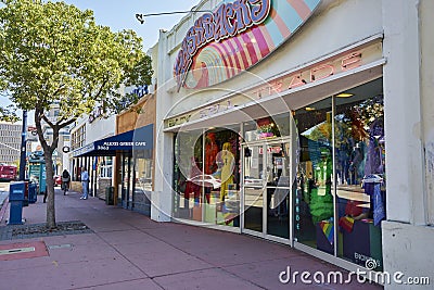 SAN DIEGO, CA - JULY 12 2017: getting ready for annual Pride Festival and Parade Editorial Stock Photo