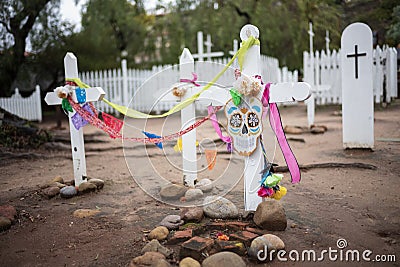 El Campo Santo Cemetery, Old Town San Diego, California Editorial Stock Photo