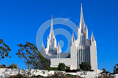 San Diego California LDS (Mormon) Temple Stock Photo